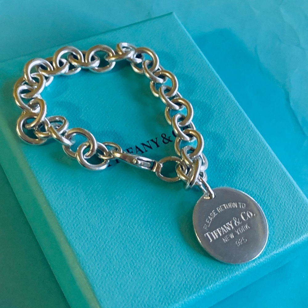 SOLD Tiffany & Co. Sterling Silver “Return To Tiffany” Round Tag Bracelet